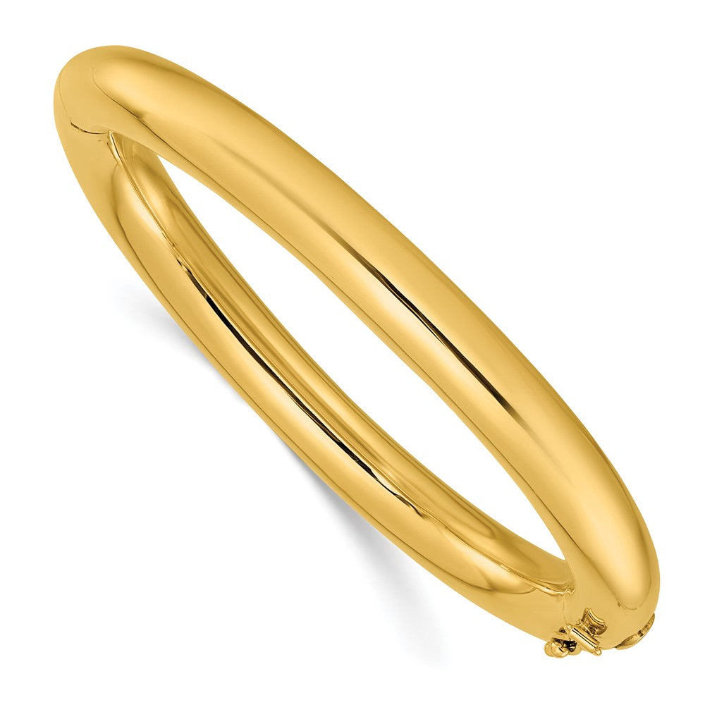 D2D 14K Polished 8mm Bangle