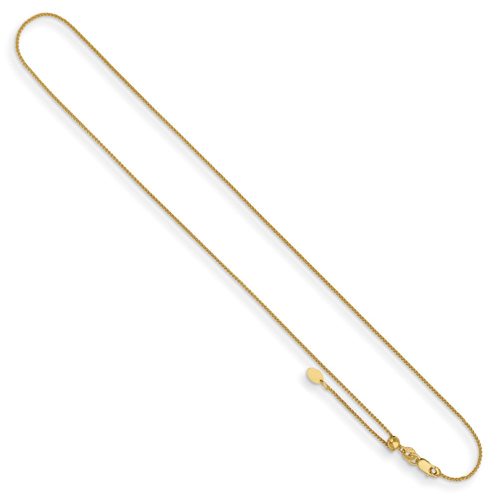 D2D 14K 1.1mm Wheat Adjustable to 18 inch Chain