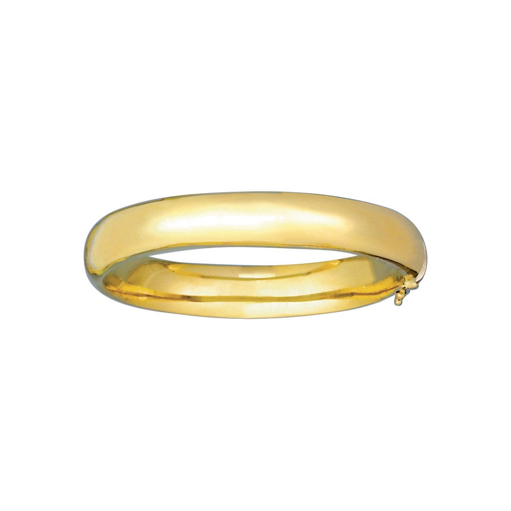 D2D 18K Polished 11.5mm Hinged Bangle