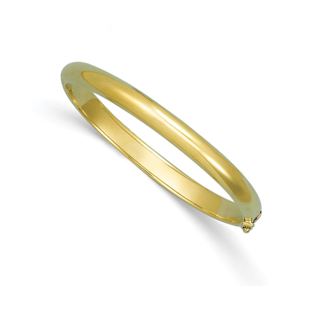 D2D 18K Polished 6.5mm Bangle