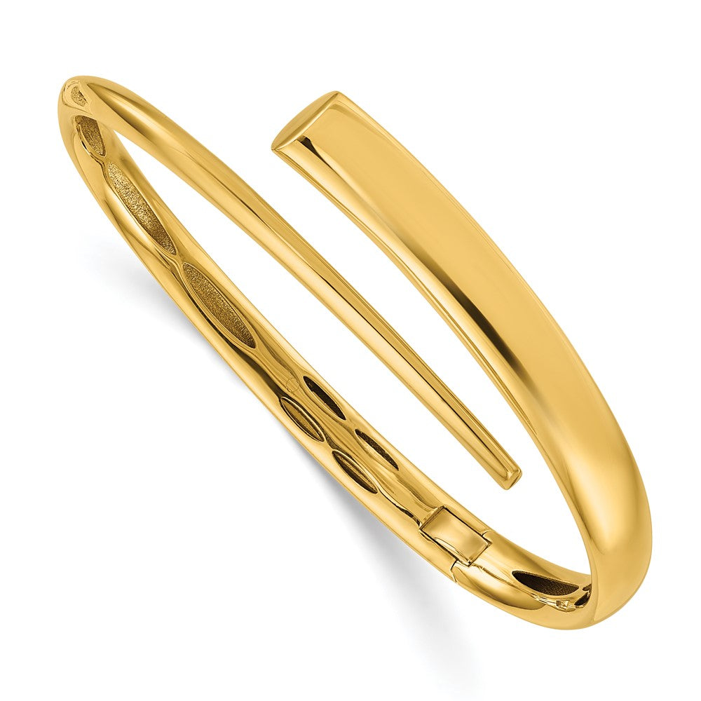 D2D 18K Polished Hinged Cuff Bangle