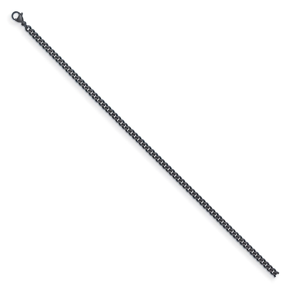 D2D Stainless Steel Black PVD 4.2mm Curb 20 inch Chain