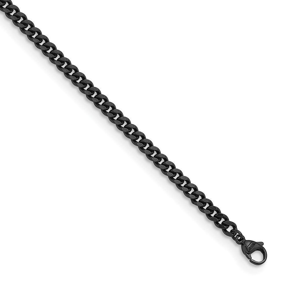 D2D Stainless Steel Black PVD 4.2mm Curb 20 inch Chain