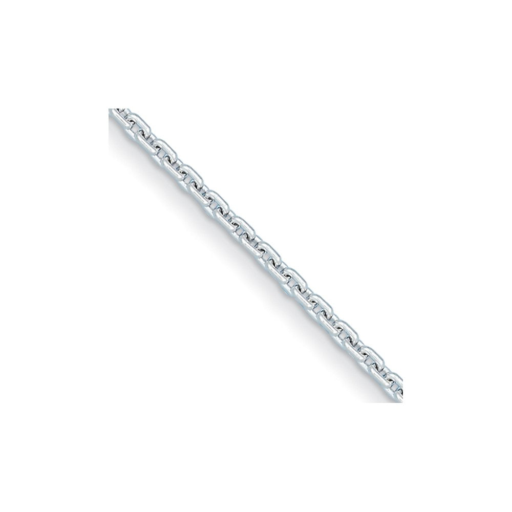 D2D Sterling Silver Rh-plated 4mm Fancy Flat 20 in Chain